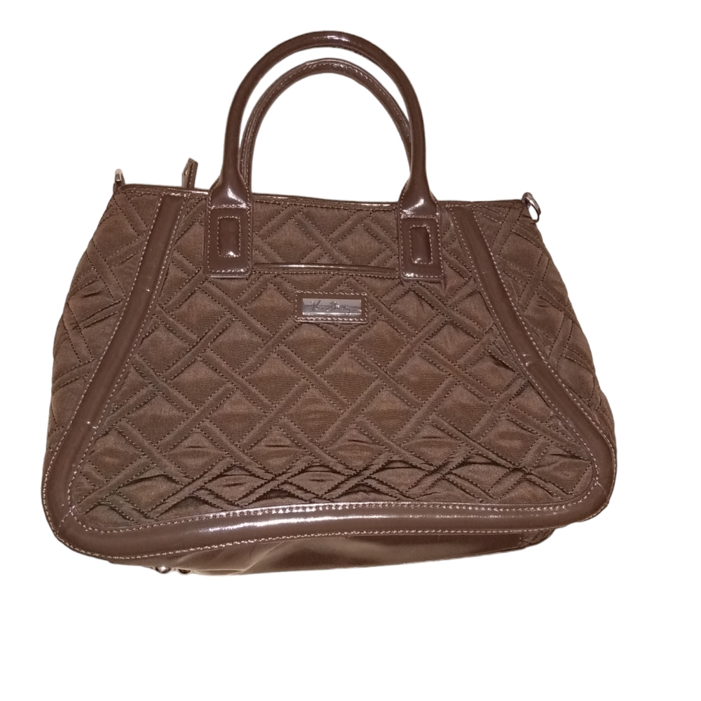 Vera Bradley Quilted Trapeze Espresso Purse